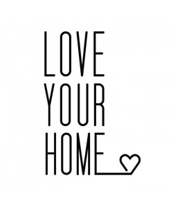 Stickers adhésif mural Love your home  40x59cm