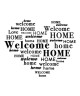 Stickers adhésif mural Welcome home  68x55cm