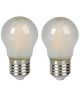 EXPERTLINE Lot de 2 Ampoules LED filament E27 5 W équivalent a 45 W blanc chaud