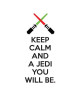 Stickers adhésif mural Keep calm and jedi  40x91cm