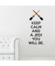 Stickers adhésif mural Keep calm and jedi  40x91cm