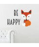 Stickers adhésif mural Be happy  78x55cm