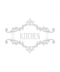 Stickers adhésif mural Kitchen vintage  80x55cm