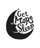 Stickers adhésif mural Get more sleep moon  55x60 cm