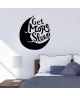 Stickers adhésif mural Get more sleep moon  55x60 cm