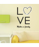 Stickers adhésif mural Love Makes a Family  40x57 cm