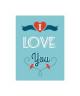 Stickers adhésif mural Your heart is my home  Multicolore  40x53cm