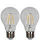 Lot de 2 Ampoules LED filament E27 Edison 4 W équivalent a 40 W blanc chaud