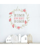 Stickers adhésif mural Home Sweet Home  55x61 cm