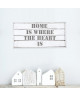 Stickers adhésif mural Home is where the heart is  91x45 cm