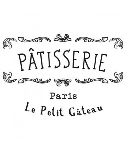 Stickers adhésif mural Patisserie Paris Le Petit Gateau  59x40cm