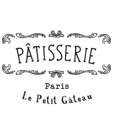 Stickers adhésif mural Patisserie Paris Le Petit Gateau  59x40cm