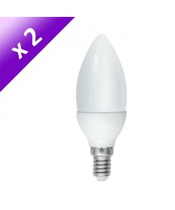 Lot de 2 Ampoules LED E14 5 W équivalent a 40 W blanc neutre