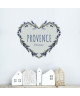 Stickers adhésif mural Provence France Lavender Heart  63x55 cm