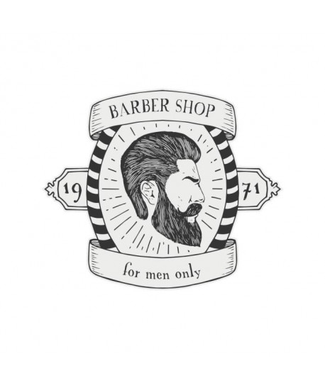 Stickers adhésif mural Barber shop  66x55 cm