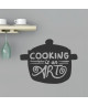 Stickers adhésif mural Cooking is an Art  71x55 cm