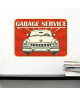 Stickers adhésif mural Vintage Garage Service Auto 77x55cm