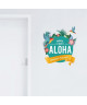 Stickers adhésif mural Tropical Summer Aloha Hawaian Sounds Exotic  55x62cm