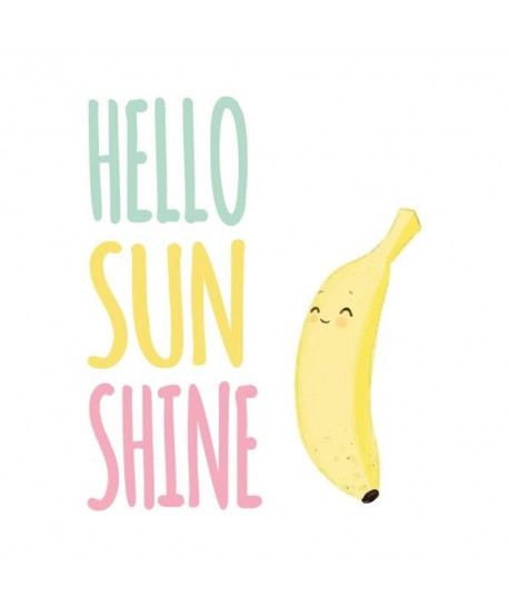 Stickers adhésif mural Hello sunshine  55x68cm