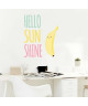 Stickers adhésif mural Hello sunshine  55x68cm