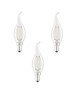 EXPERT LINE Lot de 3 ampoules LED E14 SMD a filament 2 W équivalent a 24 W blanc chaud