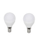 EXPERT LINE Lot de 2 ampoules LED E14 G45 3 W équivalent a 60 W blanc chaud