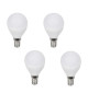 EXPERT LINE Lot de 4 ampoules LED E14 G45 3 W équivalent a 60 W blanc chaud