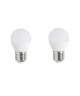 EXPERT LINE Lot de 2 ampoules LED E27 G45 5 W équivalent a 37 W blanc chaud
