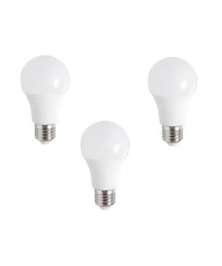 EXPERT LINE Lot de 3 ampoules LED E27 10 W équivalent a 60 W blanc chaud
