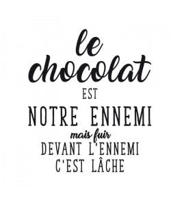 Stickers adhésif mural Le chocolat  Feuille de vinyle calandré  Multicolore  50x58cm