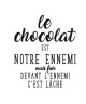 Stickers adhésif mural Le chocolat  35x41 cm