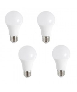 EXPERT LINE Lot de 4 ampoules LED E27 10 W équivalent a 60 W blanc chaud