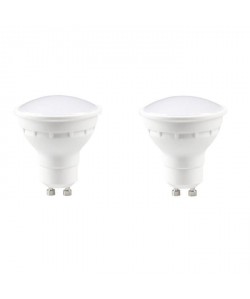 EXPERT LINE Lot de 2 ampoules LED Spot GU10 4 W équivalent a 30 W blanc chaud compatibles variateur