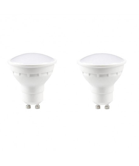 EXPERT LINE Lot de 2 ampoules LED Spot GU10 4 W équivalent a 30 W blanc chaud compatibles variateur
