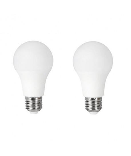 EXPERT LINE Lot de 2 ampoules LED E27 12 W équivalent a 75 W blanc chaud