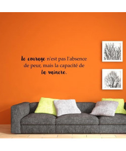 Stickers adhésif mural Le courage  Feuille de vinyle calandré  Multicolore  158x45cm