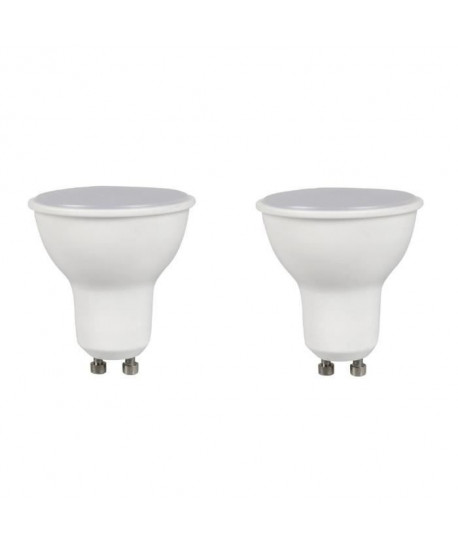 EXPERT LINE Lot de 2 ampoules LED Spot GU10 5 W équivalent a 35 W blanc chaud