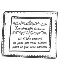 Stickers adhésif mural La véritable fortune  Multicolore  66x55cm