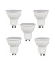 EXPERT LINE Lot de 5 ampoules LED Spot GU10 5 W équivalent a 35 W blanc chaud