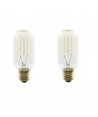 EXPERT LINE Lot de 2 ampoules a incandescence décorative E27 40 W compatibles variateur