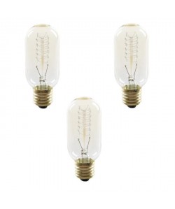 EXPERT LINE Lot de 3 ampoules a incandescence décorative E27 40 W compatibles variateur