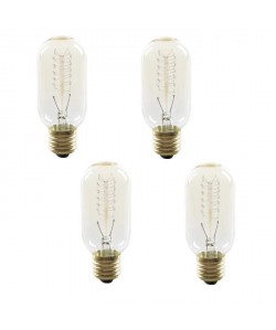 EXPERT LINE Lot de 4 ampoules a incandescence décorative E27 40 W compatibles variateur