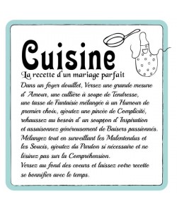 Stickers adhésif mural Cuisine  Multicolore  80x83cm