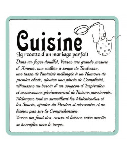 Stickers adhésif mural Cuisine  Feuille de vinyle calandré  Multicolore  60x62cm