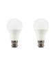 EXPERT LINE Lot de 2 ampoules LED B22 10 W équivalent a 60 W blanc chaud