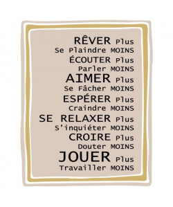 Stickers adhésif mural Rever plus  Multicolore  65x81cm