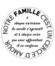 Stickers adhésif mural Notre famille  Multicolore  70x70cm