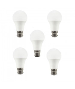 EXPERT LINE Lot de 5 ampoules LED B22 10 W équivalent a 60 W blanc chaud