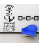 Stickers adhésif mural Sea  sailor  40x91cm