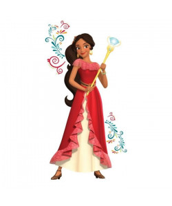 ROOMMATES Sticker géant DISNEY PRINCESS ELENA OF AVALOR repositionnable 4 feuilles de 25,4cm x 45,7cm